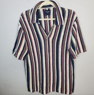 Abercrombie & Fitch Men's Knit  Sweater Polo Size Medium